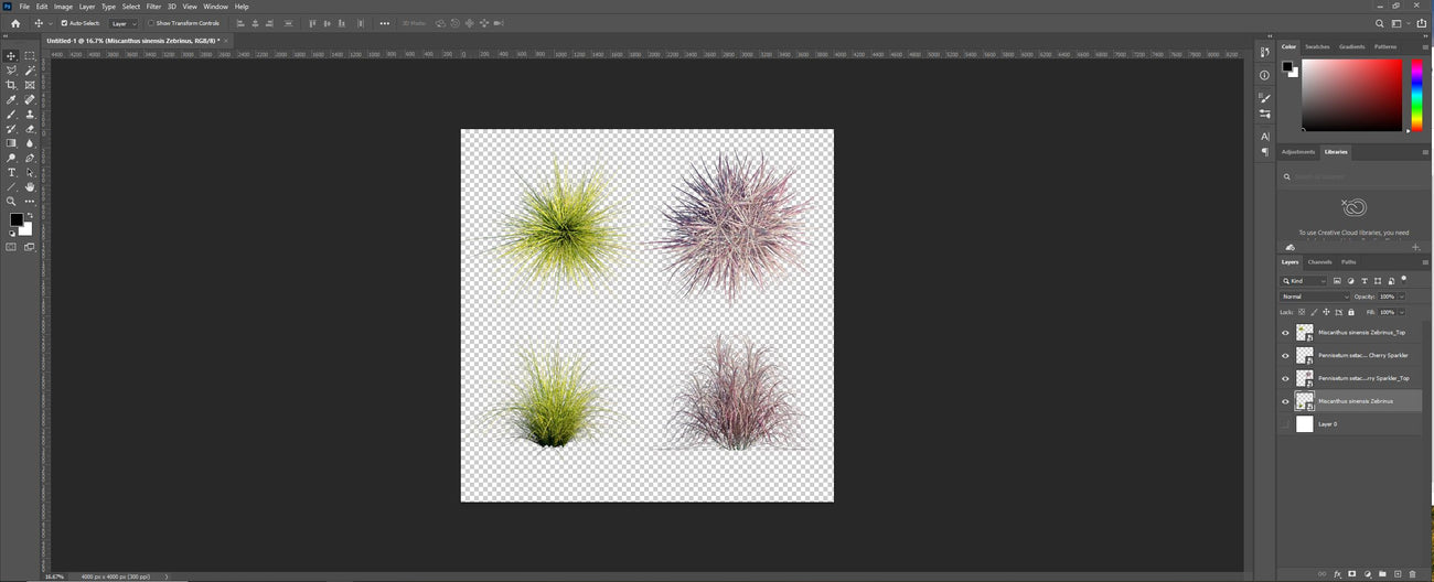 How our 2D PNG files look like in Photoshop