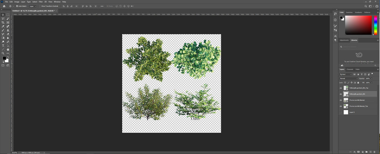 How our 2D PNG files look like in Photoshop