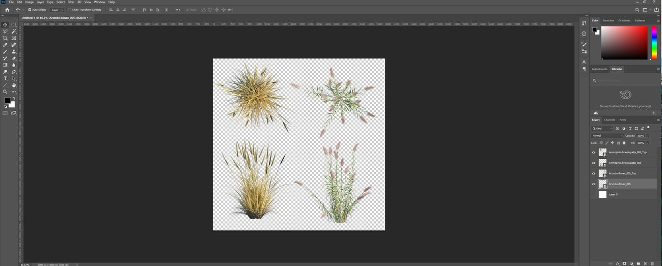 How our 2D PNG files look like in Photoshop