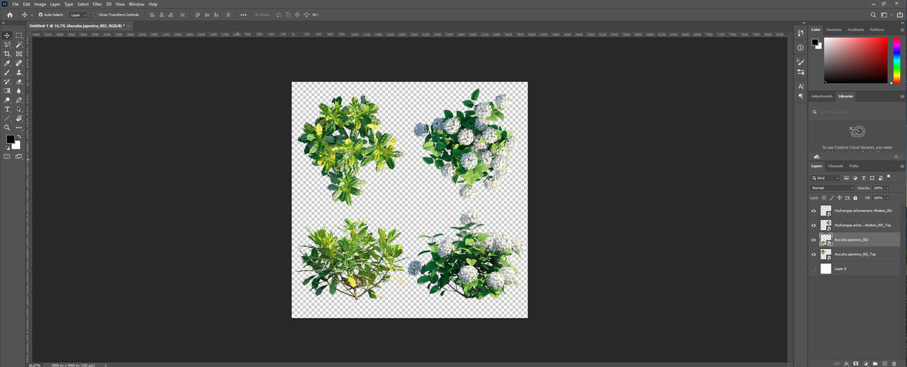 How our 2D PNG files look like in Photoshop