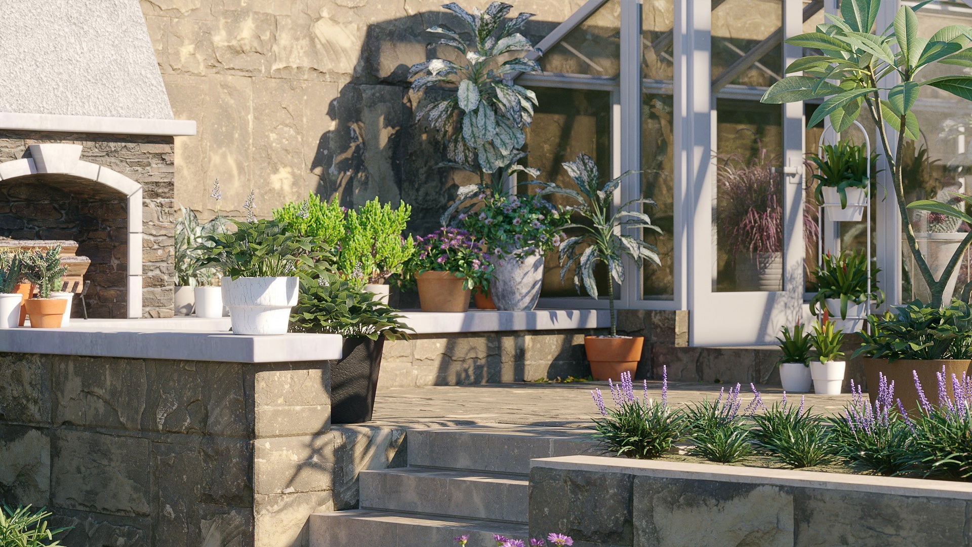 Bundle 55 - Ornamental Pot Plants 02 (3D Model) GrowFX