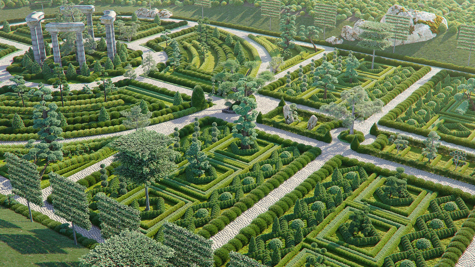 Bundle 57 - Ornamental Plants & Hedge 02 (3D Model)