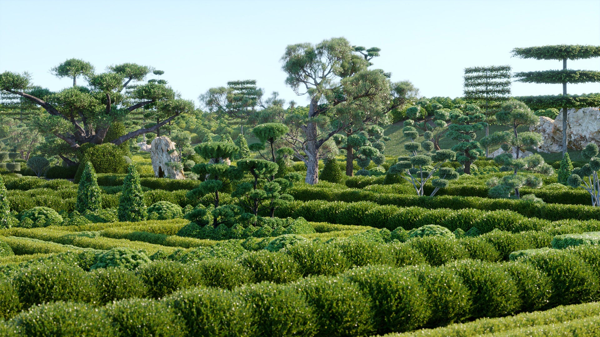 Bundle 57 - Ornamental Plants & Hedge 02 (3D Model) GrowFX
