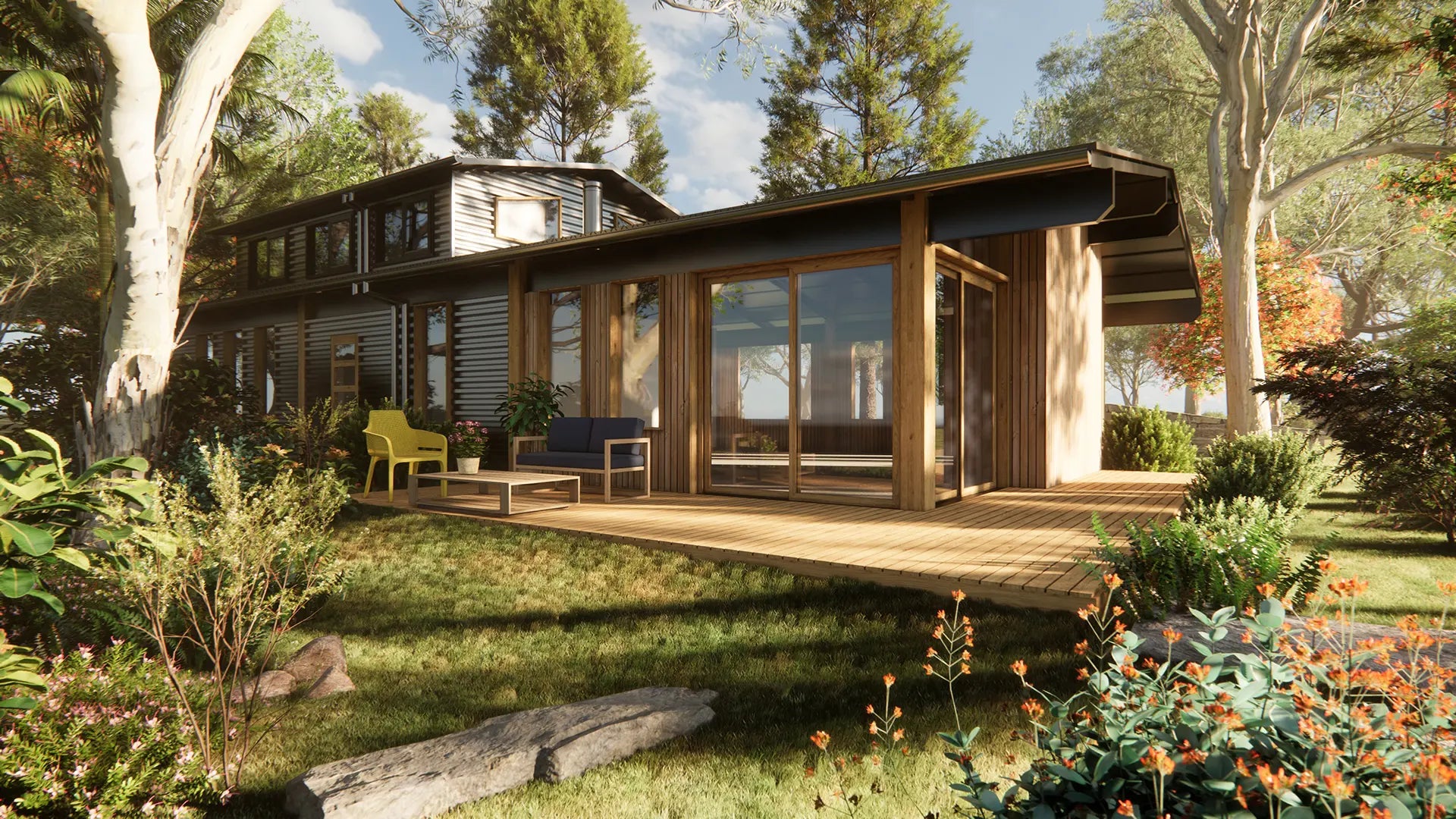 Low Poly Bundle 68 - Australian Home & Garden 05 (3D Model)